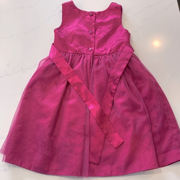 Pink kids party dress with tulle and sequin girls size 5 - Picture 4 of 8